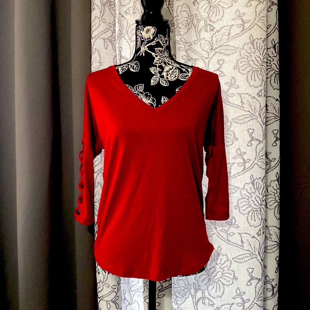 LS MILANA LACE UP TOP XS Guess